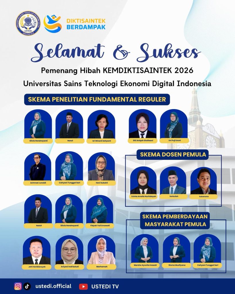 Dosen USTEDI raih pendanaan BIMA 2026 dalam program penelitian dan pengabdian masyarakat