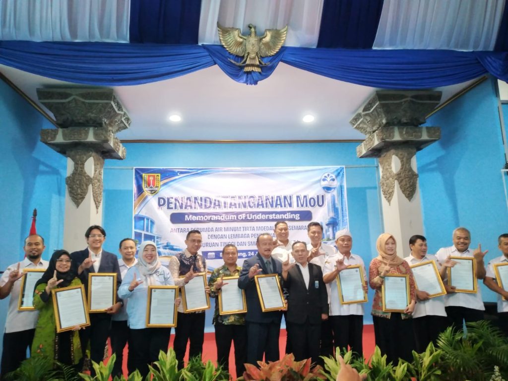 USTEDI menandatangani MoU bersama Perumda Tirta Moedal Kota Semarang