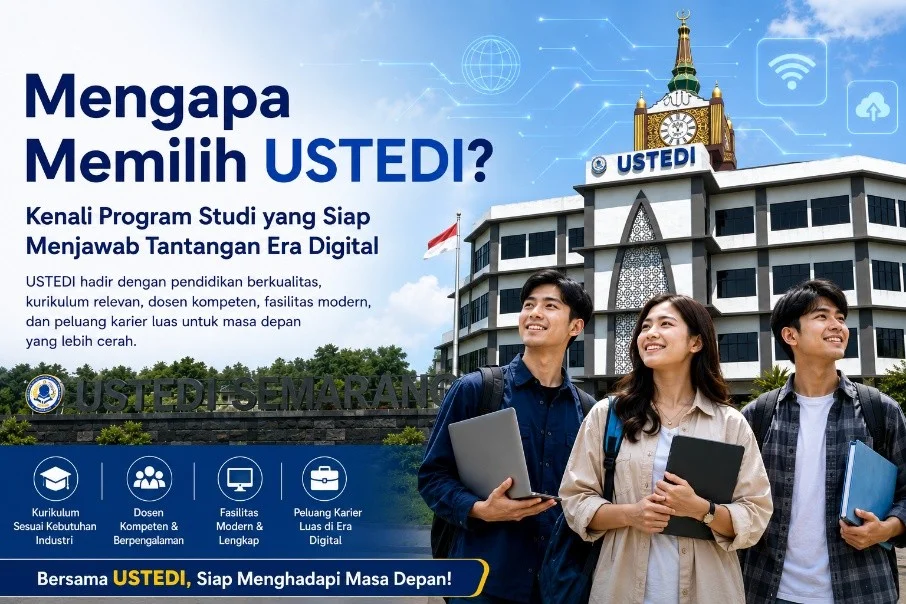 Mahasiswa USTEDI mengikuti pembelajaran di era digital