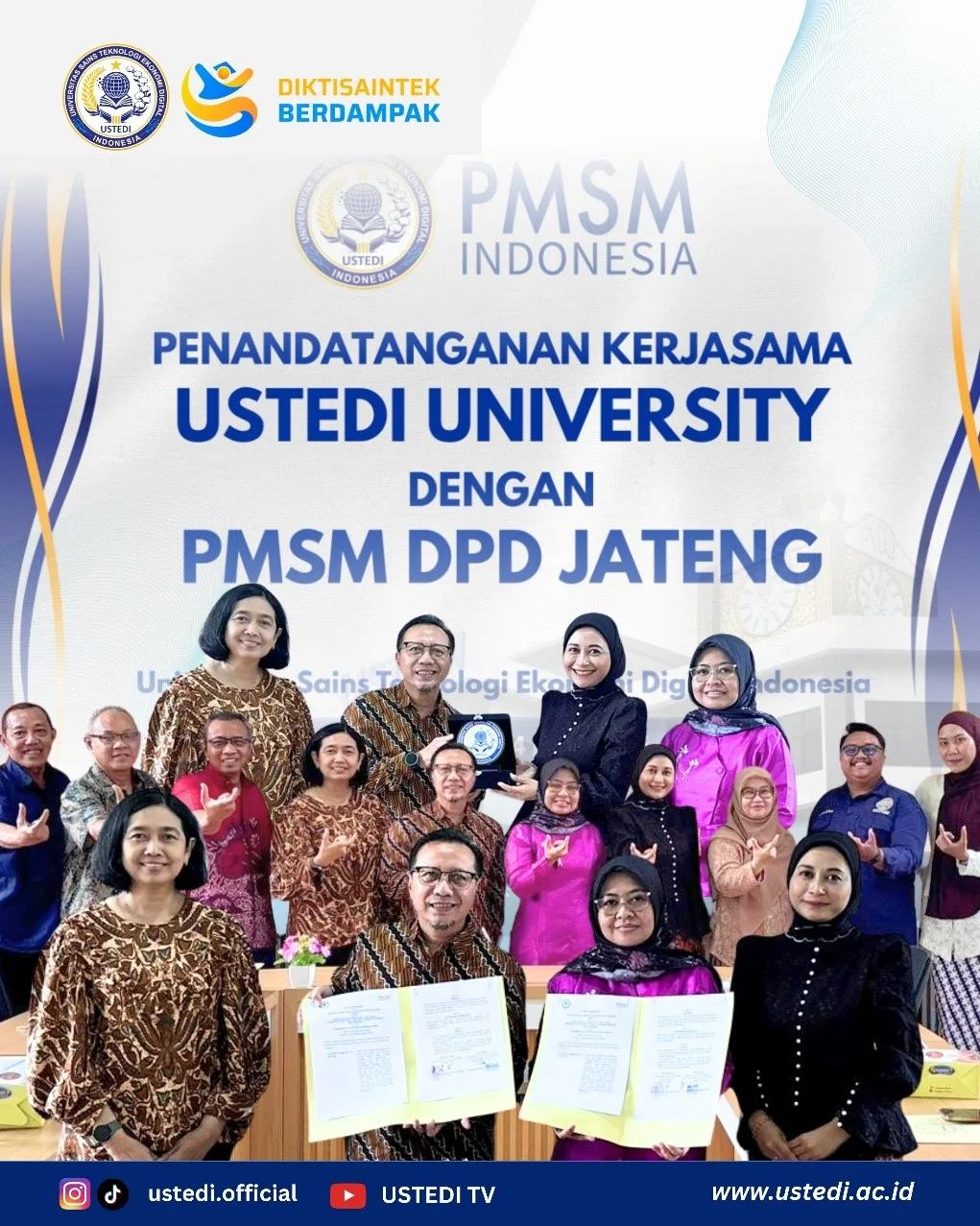 Kolaborasi USTEDI PMSM membahas kerja sama untuk meningkatkan kompetensi mahasiswa menghadapi dunia kerja
